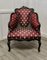 Victorian Salon Chair Upholstered in Regency Silk Fabric, 1880s, Image 2