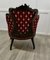 Victorian Salon Chair Upholstered in Regency Silk Fabric, 1880s 9