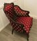 Victorian Salon Chair Upholstered in Regency Silk Fabric, 1880s 7