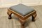 Victorian Country House Oak Foot Stool Upholstered in Soft Leather, 1880s 5