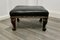 Victorian Country House Foot Stool Upholstered in Leather, 1870s 2