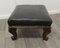 Victorian Country House Foot Stool Upholstered in Leather, 1870s 5