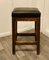 Arts and Crafts Golden Oak and Leather Stool, 1880s 3