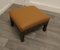 Carved Oak Foot Stool Upholstered in Leather, 1890s 4