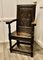 17th Century Oak Wainscot Hall Chair, 1890s 2