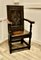 17th Century Oak Wainscot Hall Chair, 1890s 3