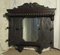 Victorian Carved Oak Hall Mirror with Hat and Coat Hooks, 1880s, Image 3