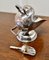 Silver Plated Novelty Sugar Scuttle with Original Scoop, 1920s, Set of 2 6