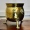 Large Victorian Brass Jardinière with Lions Mask & Hairy Paw Feet, 1880s 3