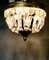 Lámpara de araña Petite Empire francesa de cristal, años 20, Imagen 4