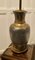 Lámpara de mesa francesa ajustable Arts & Crafts de latón y estaño, años 20, Imagen 3