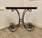Iron and Elm Console Table, 1960s 7
