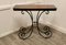 Iron and Elm Console Table, 1960s 2