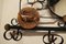 French Iron and Copper Hall Coat Hooks with Mirror, 1950 2