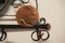 French Iron and Copper Hall Coat Hooks with Mirror, 1950 3