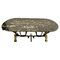 French Centre Table in Brass and Iron with Marble Top, 1960 2