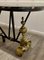 French Centre Table in Brass and Iron with Marble Top, 1960 11