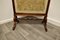 Victorian Hand Embroidered Silk and Mahogany Fire Screen, 1880s, Image 2