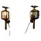 Brass Carriage Wall Lights with Eagles, 1920s, Set of 2 1