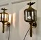 Brass Carriage Wall Lights with Eagles, 1920s, Set of 2 8