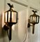 Brass Carriage Wall Lights with Eagles, 1920s, Set of 2 5