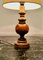 Large Bulbous Turned Wood Table Lamp, 1960s, Image 2