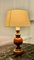 Large Bulbous Turned Wood Table Lamp, 1960s 4