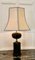 Oriental Style Black Table Lamp in Brass, 1960, Image 7