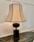 Oriental Style Black Table Lamp in Brass, 1960 3