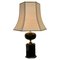 Oriental Style Black Table Lamp in Brass, 1960, Image 1