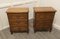 Small French Golden Oak Chests of Drawers, 1960, Set of 2 3