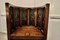 Arts and Crafts Pugin Carved Barrel Back Hall Chairs, 1880s, Set of 2 5