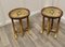 Round Chinoiserie Folding Side Tables, 1920, Set of 2 4