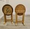 Round Chinoiserie Folding Side Tables, 1920, Set of 2 3