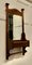 Arts and Crafts Bathroom Wall Mirror with Towel Rail, 1880s 2