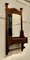 Arts and Crafts Bathroom Wall Mirror with Towel Rail, 1880s, Image 2