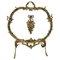 French Brass Rococo Fire Guard Spark Screen, 1870s 1