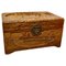 Oriental Carved Camphor Wood Chest, 1950s 1