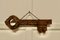 Large Rustic Cedar Wood Key Hanging Rack, 1960 4