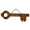 Großes rustikales Schlüsselregal aus Zedernholz, 1960 1