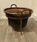 Hand Beaten Copper Cooking Cauldron on Stand, 1850s 4