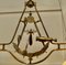 Large Brass Sextant Ceiling Light from the Captains Cabin, 1920, Image 7