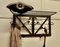 Art Deco French Iron Hat and Coat Rack with Shelf Decorated with Roses, 1920s 2