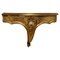 French Carved Gilt Corner Console Wall Shelf, 1890s, Image 1