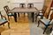 Ausziehbarer geschnitzter Tisch und passende Carver Stühle, 1900er, 7 . Set 6