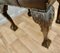 19th Century Chesterfield Carved Walnut Leather Library Stool, 1880s 5
