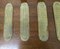 Antique Arts and Crafts Door Finger Plates and Knobs in Brass, 1880, Set of 10 3