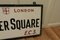 Edwardian City of London Glass Street Sign Bilter Square E.C.3, 1910s 3
