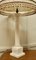 Große korinthische Säulen-Tischlampe aus weißem Marmor, 1900er 7