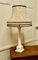 Lámpara de mesa corintia grande de mármol blanco, década de 1900, Imagen 4